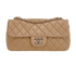 East-West Single Flap, &pound;1,800, Handbags, Beige, Leather, Front view